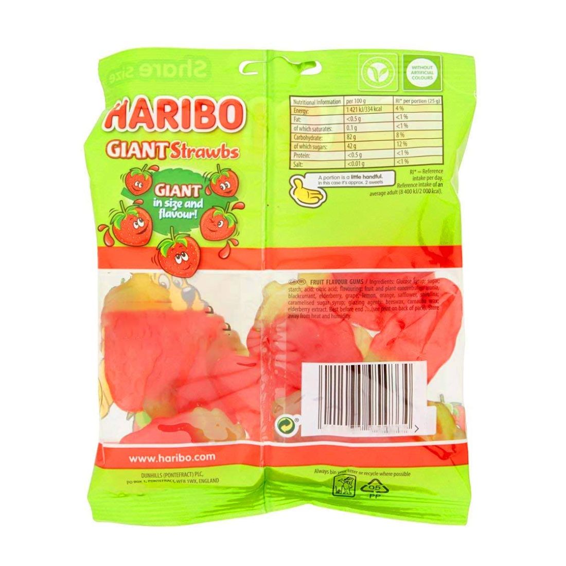 Haribo Giant Strawbs - 154g