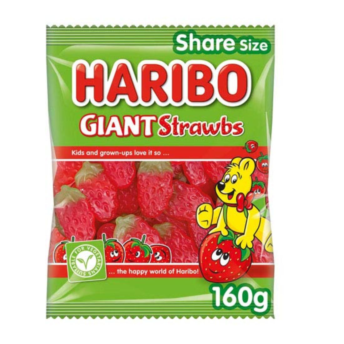 Haribo Giant Strawbs - 154g
